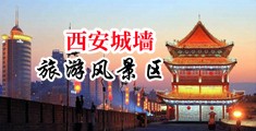 一穴插俩吊视频中国陕西-西安城墙旅游风景区